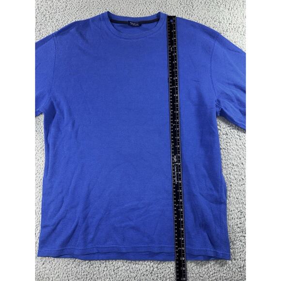 Polo Ralph Lauren Sleep Shirt Men XL Small Pony Waffle Knit Long Sleeve - Picture 5 of 7